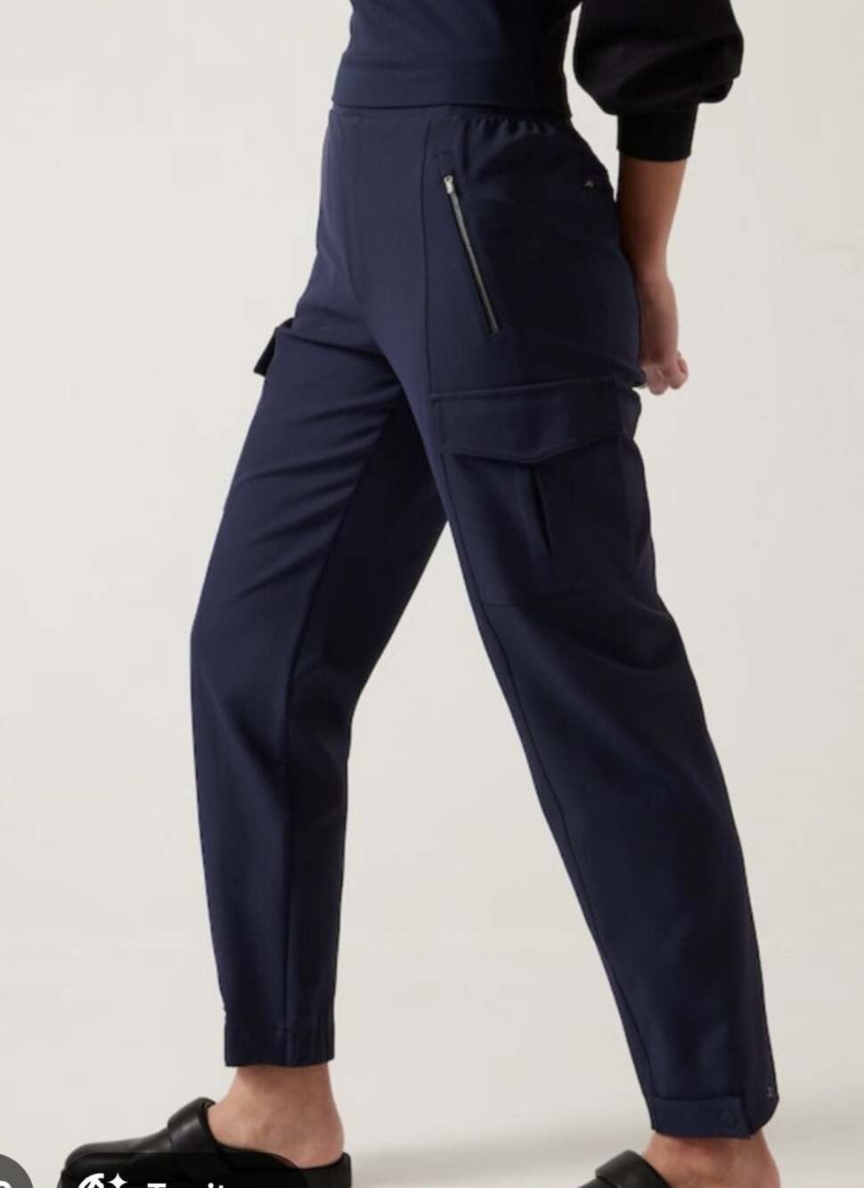 Athleta Endless High Rise Cargo Pant Navy Blue‎ Size 16